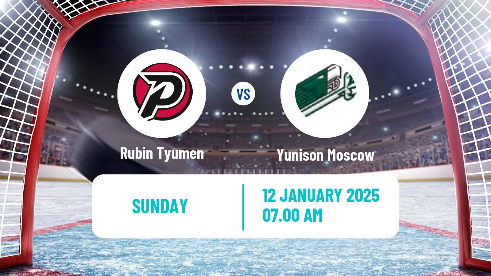 Hockey VHL Rubin Tyumen - Yunison Moscow