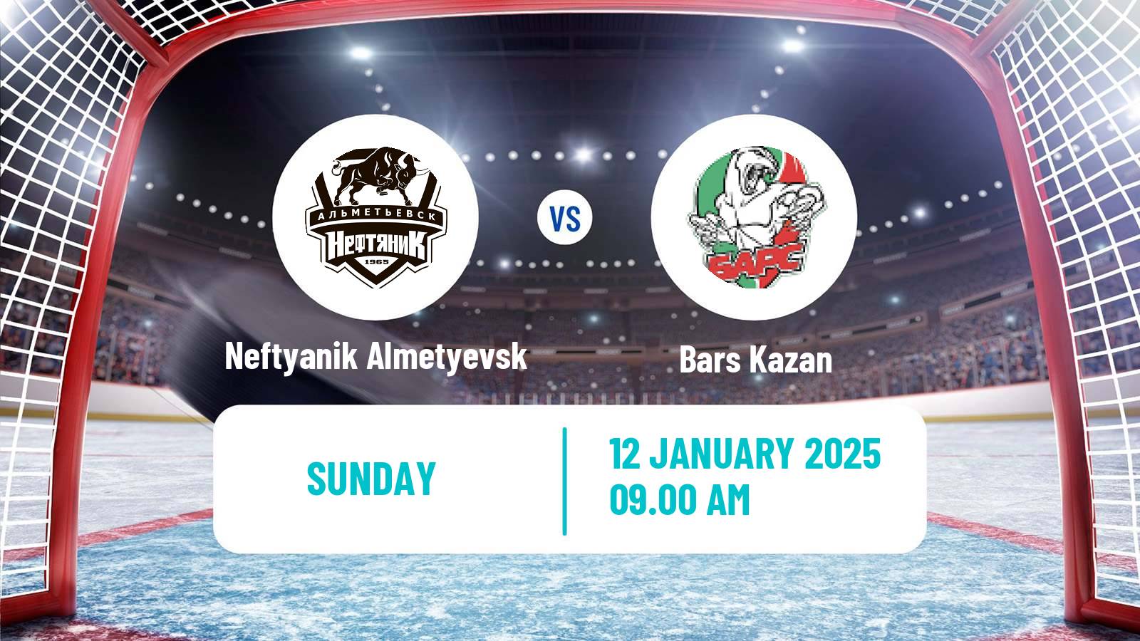 Hockey VHL Neftyanik Almetyevsk - Bars Kazan