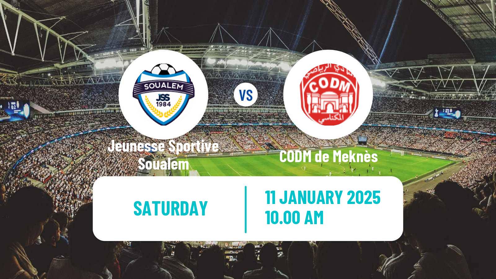 Soccer Moroccan Botola Jeunesse Sportive Soualem - CODM de Meknès