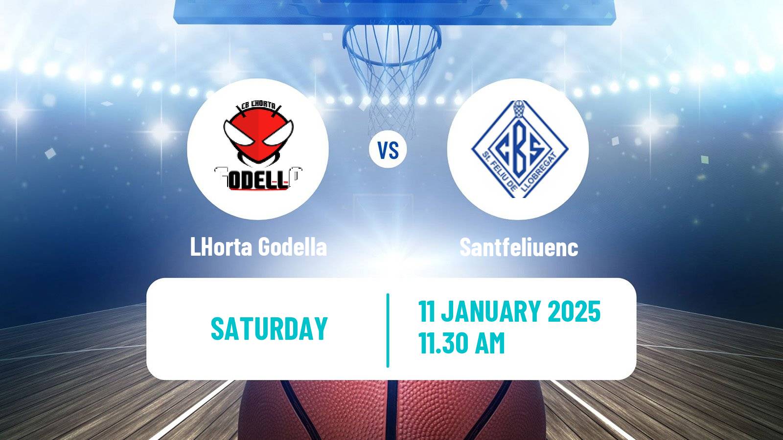 Basketball Spanish LEB Plata LHorta Godella - Santfeliuenc