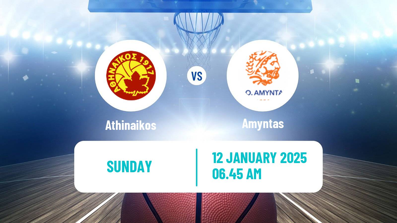 Basketball Greek Basket League A1 Women Athinaikos - Amyntas