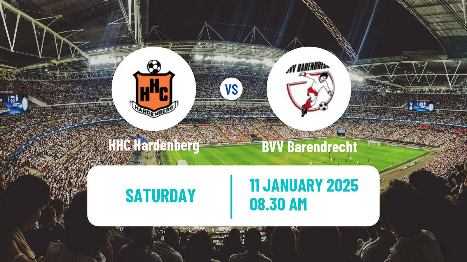 Soccer Dutch Tweede Divisie HHC Hardenberg - BVV Barendrecht