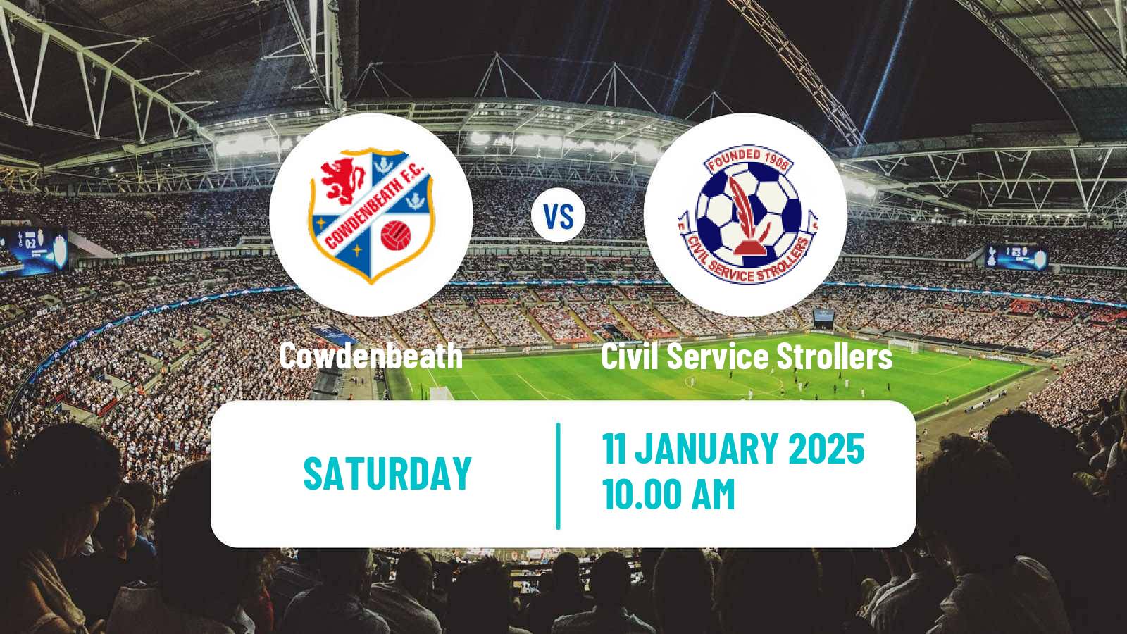 Soccer Scottish Lowland League Cowdenbeath - Civil Service Strollers