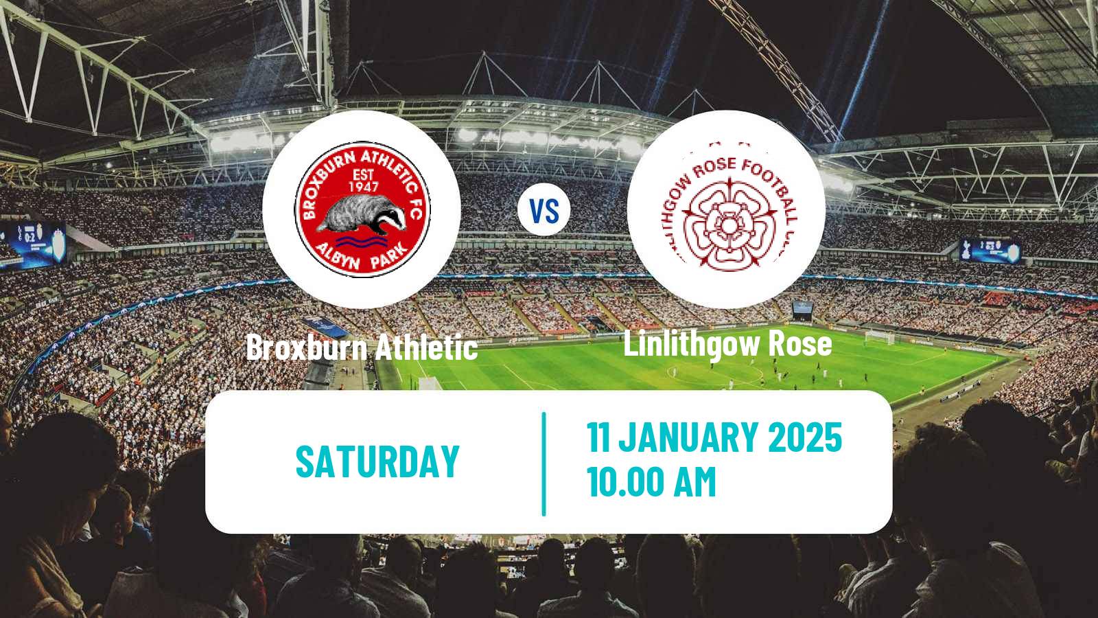 Soccer Scottish Lowland League Broxburn Athletic - Linlithgow Rose