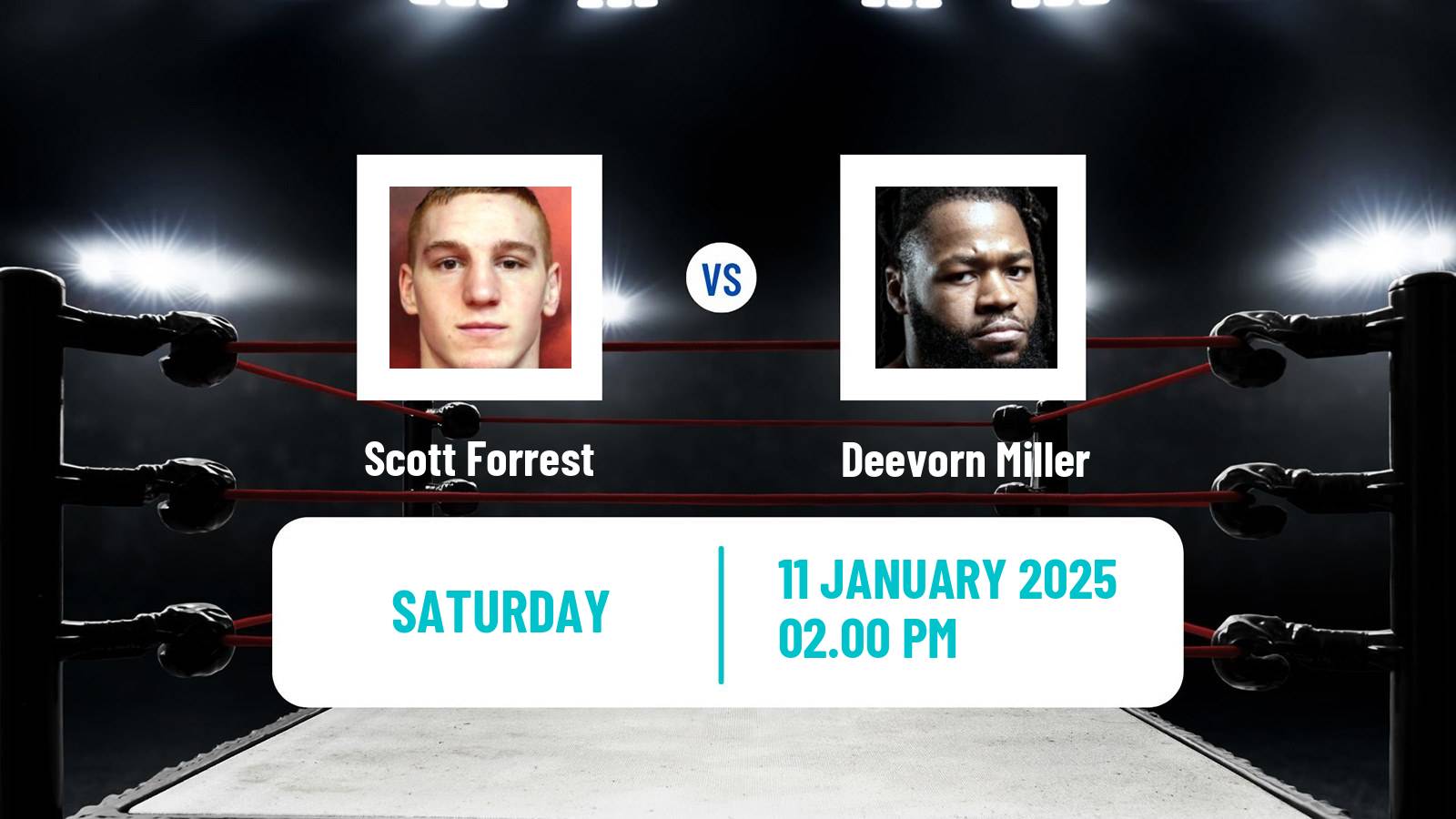 Boxing Cruiserweight Others Matches Men Scott Forrest - Deevorn Miller