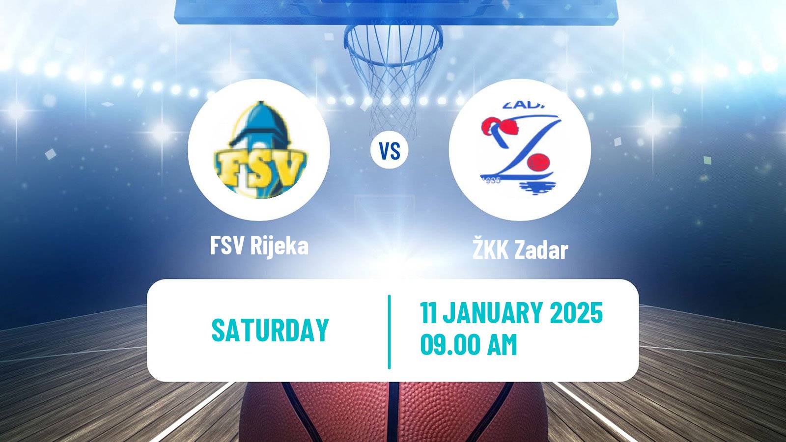 Basketball Croatian Premijer Liga Basketball Women FSV Rijeka - Zadar