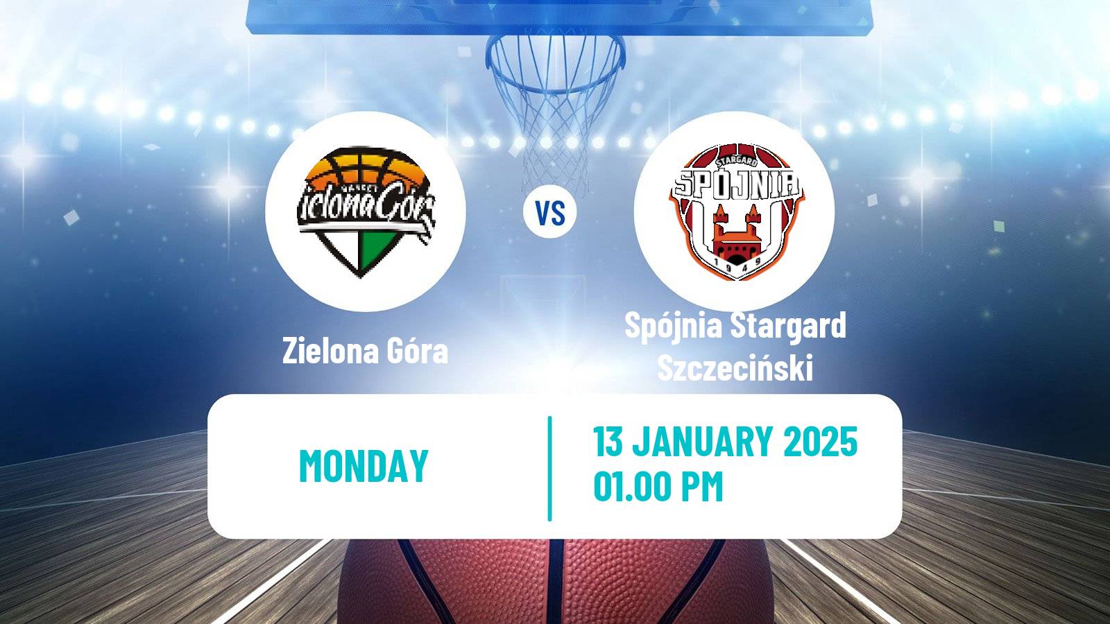 Basketball Polish Basket Liga Zielona Góra - Spójnia Stargard Szczeciński