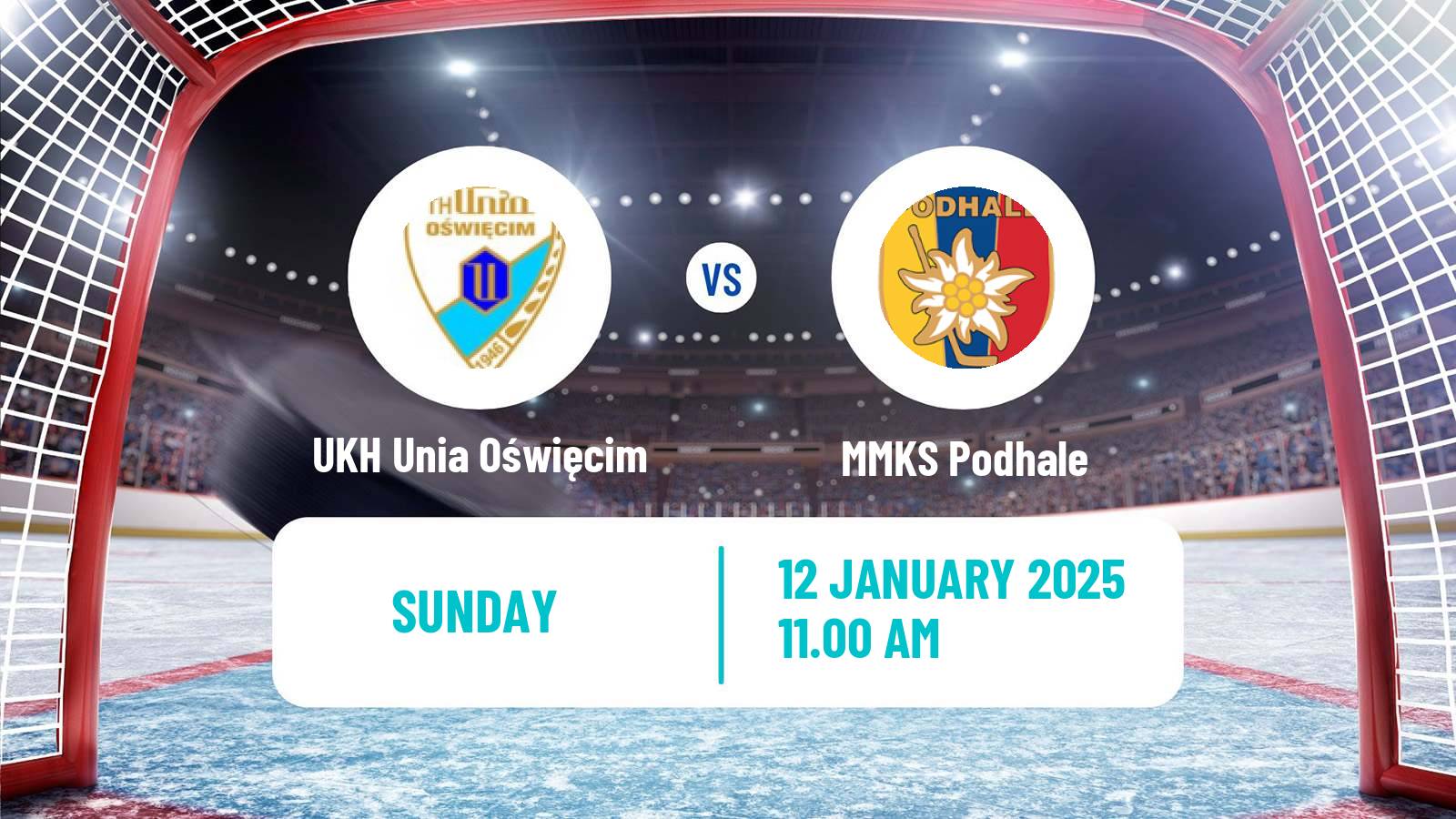 Hockey Polska Liga Hokejowa UKH Unia Oświęcim - MMKS Podhale