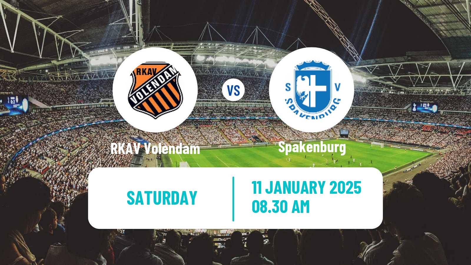 Soccer Dutch Tweede Divisie RKAV Volendam - Spakenburg