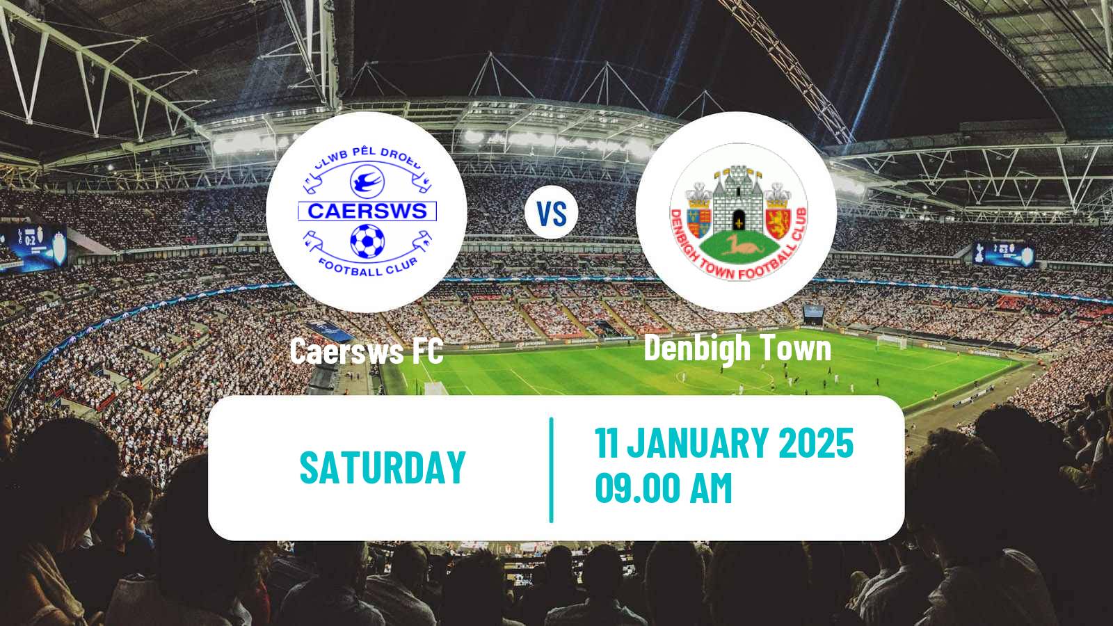 Soccer Welsh Cymru North Caersws - Denbigh Town