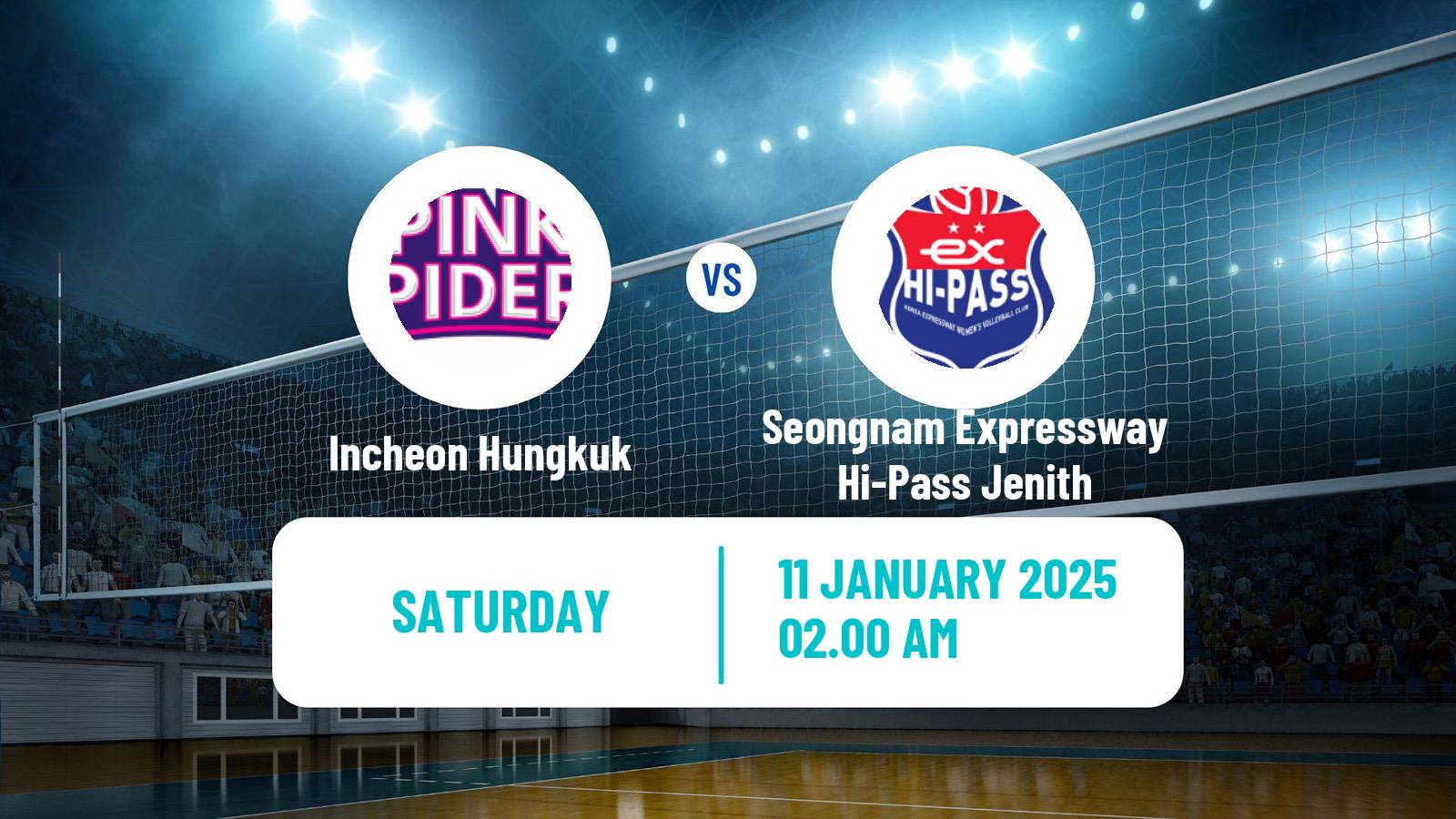 Volleyball South Korean V-League Women Incheon Hungkuk - Seongnam Expressway Hi-Pass Jenith