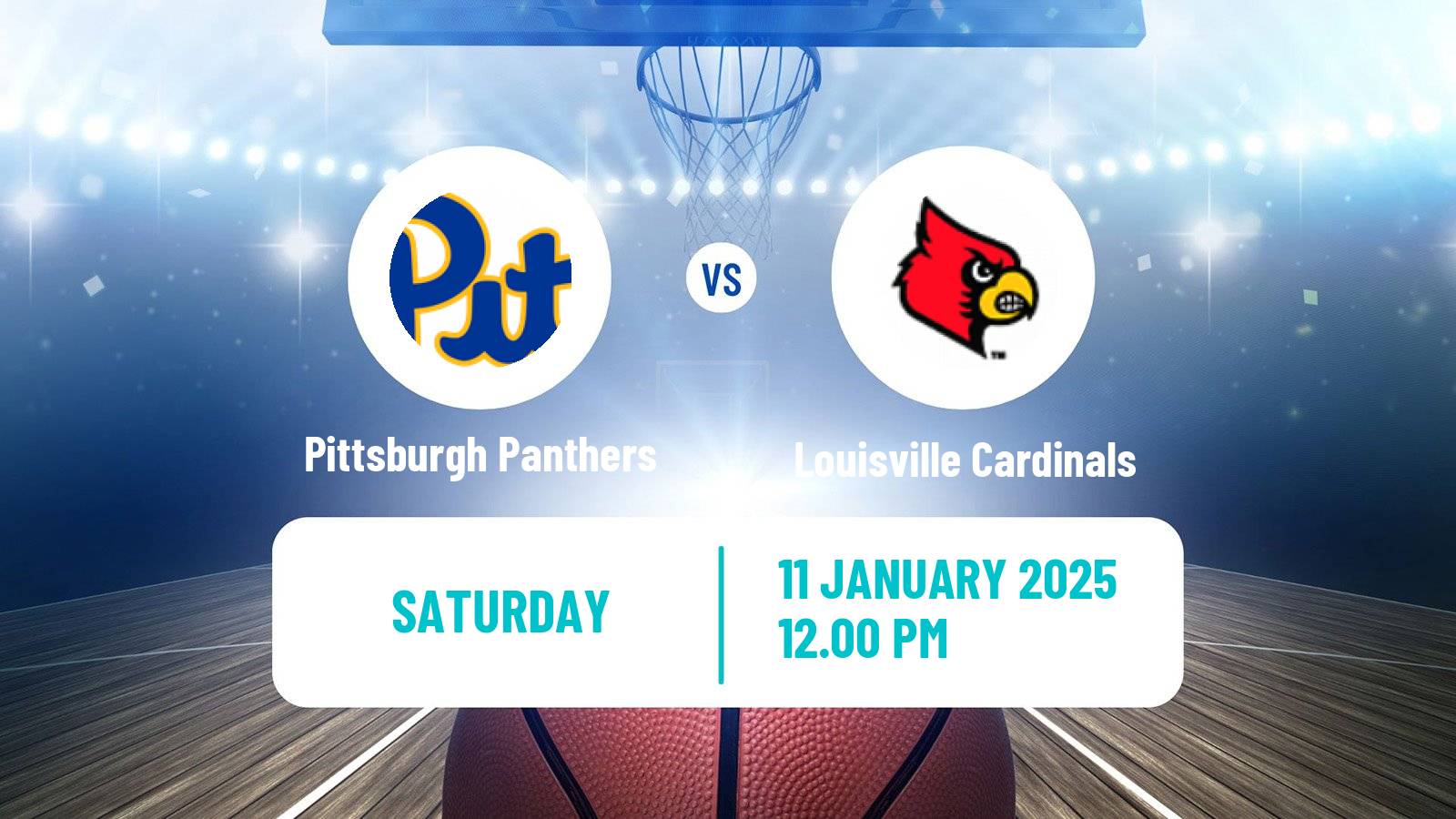 Basketball NCAA College Basketball Pittsburgh Panthers - Louisville Cardinals