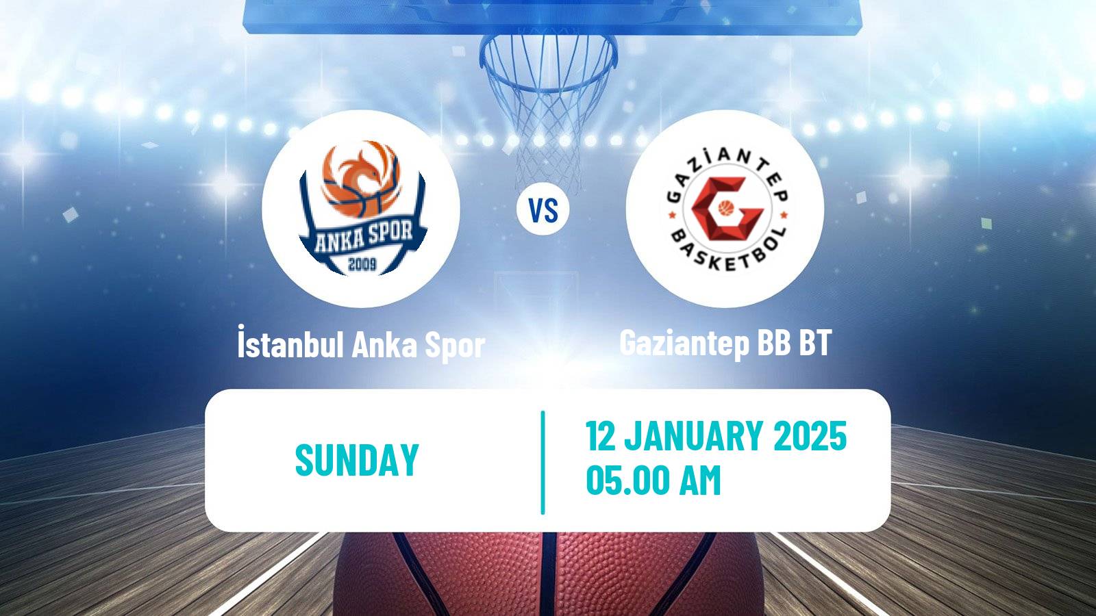 Basketball Turkish TBL İstanbul Anka Spor - Gaziantep BB BT