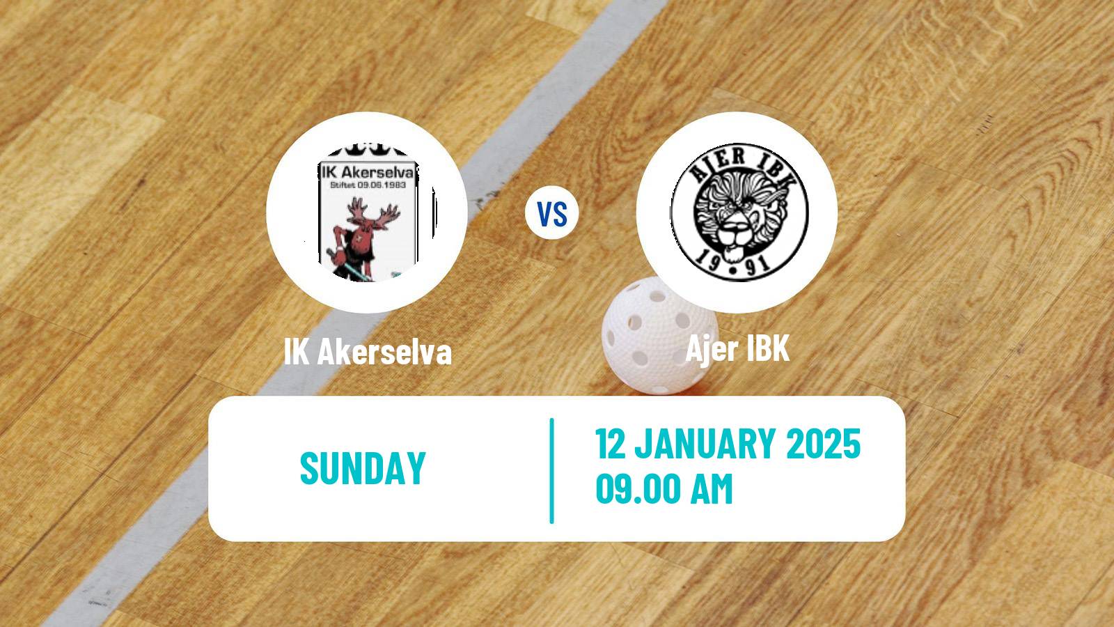 Floorball Norwegian Eliteserien Floorball Akerselva - Ajer