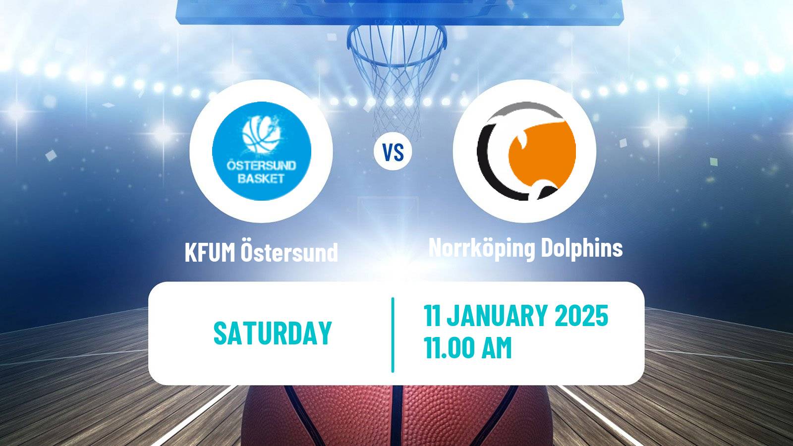 Basketball Swedish Basketligan Women KFUM Östersund - Norrköping Dolphins