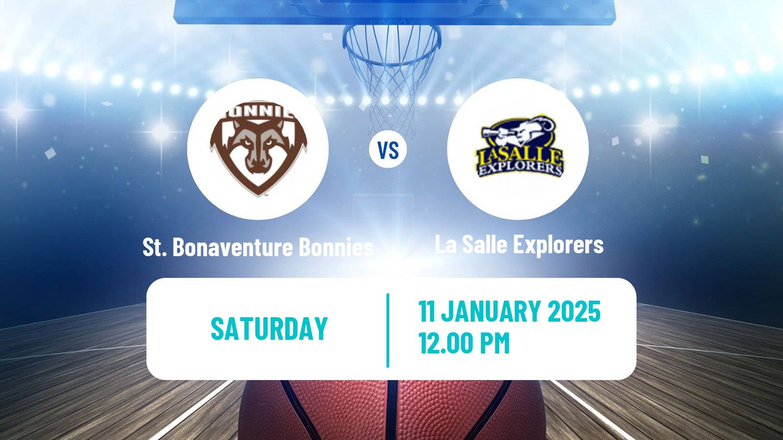 Basketball NCAA College Basketball St. Bonaventure Bonnies - La Salle Explorers