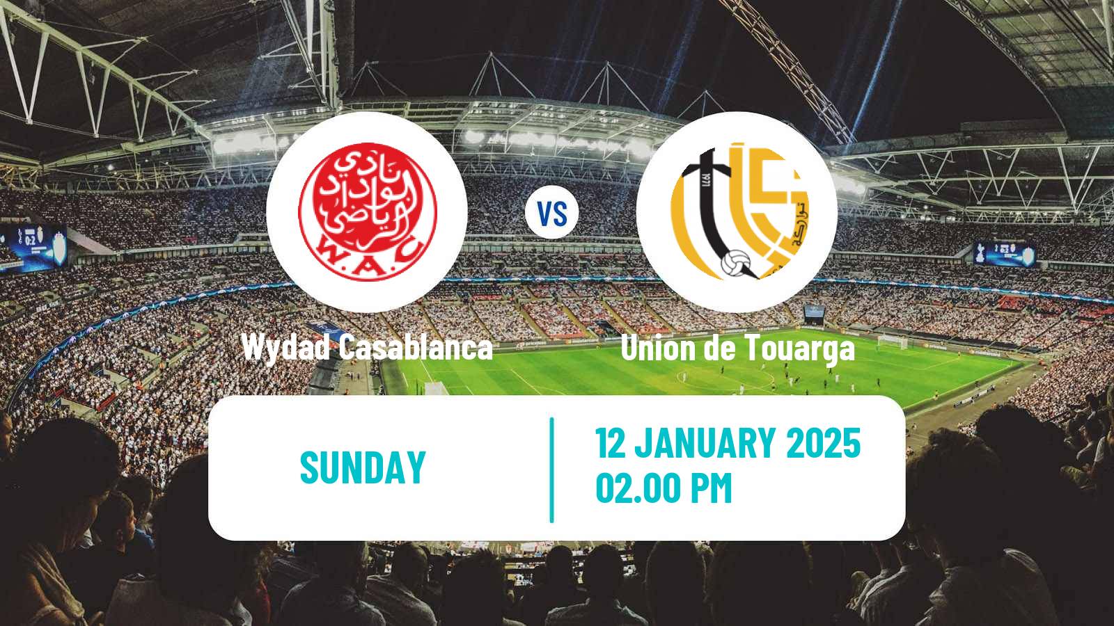 Soccer Moroccan Botola Wydad Casablanca - Union de Touarga