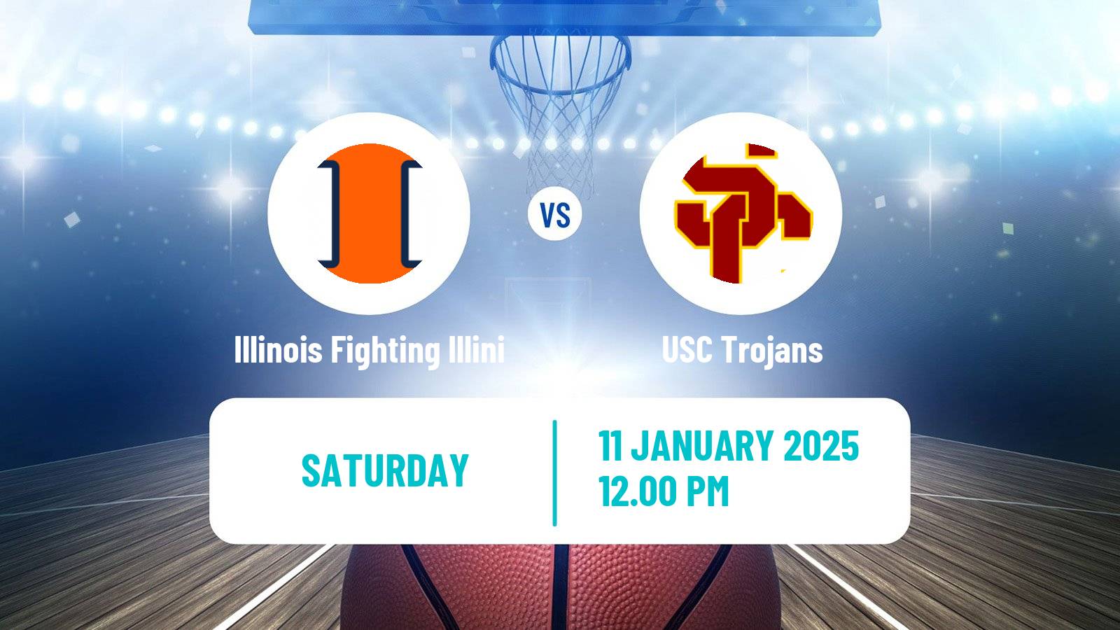 Basketball NCAA College Basketball Illinois Fighting Illini - USC Trojans