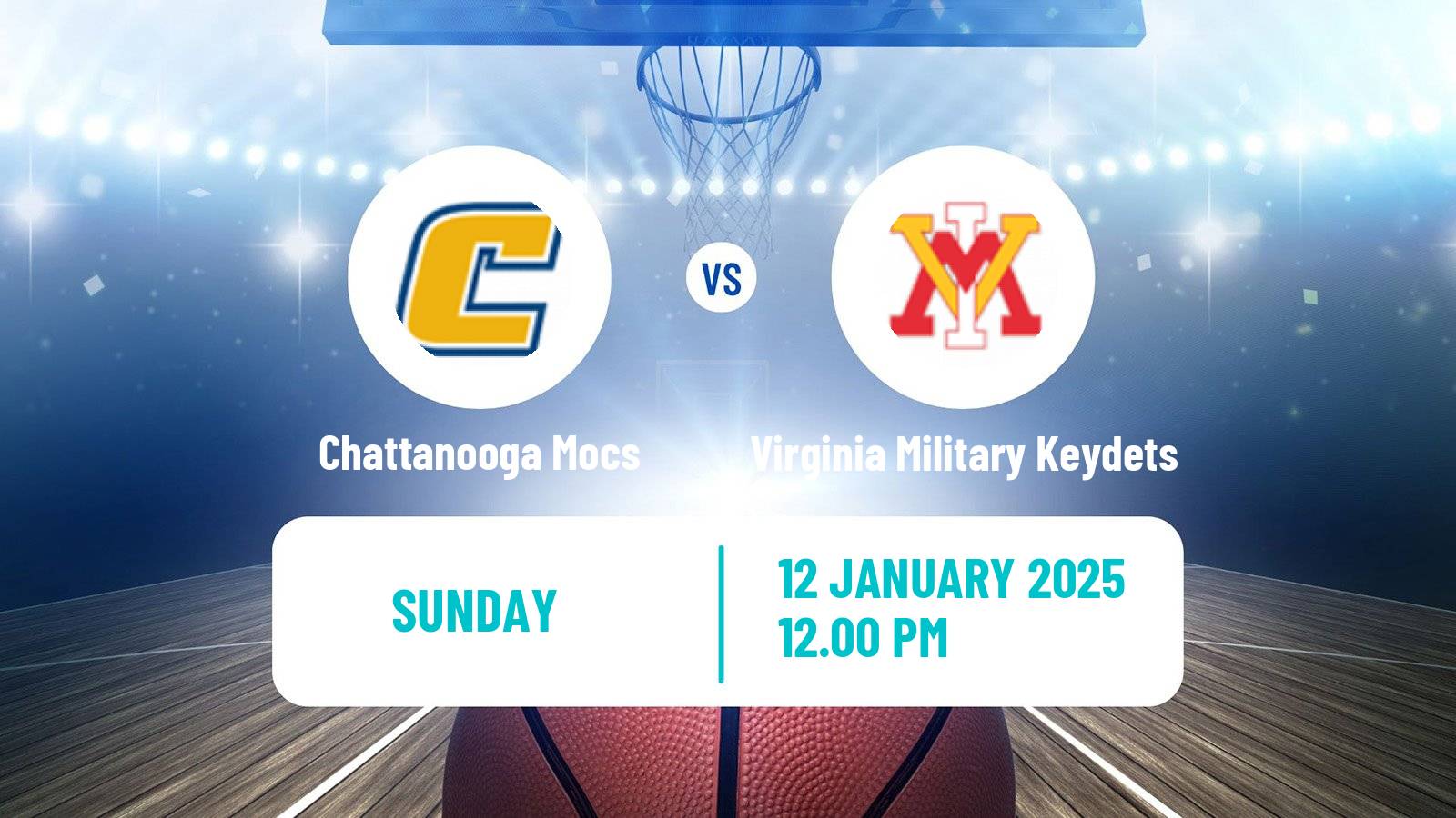 Basketball NCAA College Basketball Chattanooga Mocs - Virginia Military Keydets