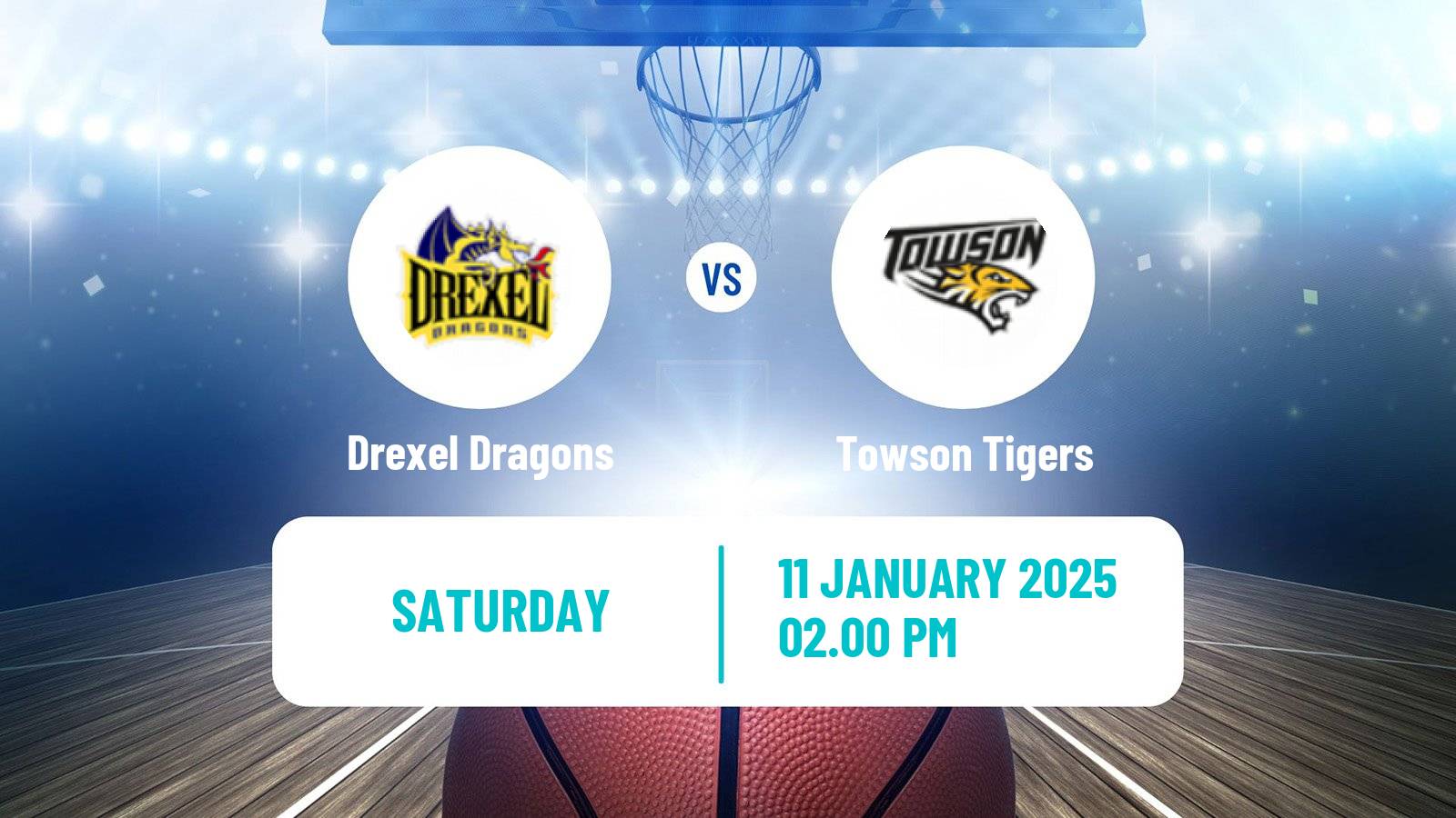 Basketball NCAA College Basketball Drexel Dragons - Towson Tigers