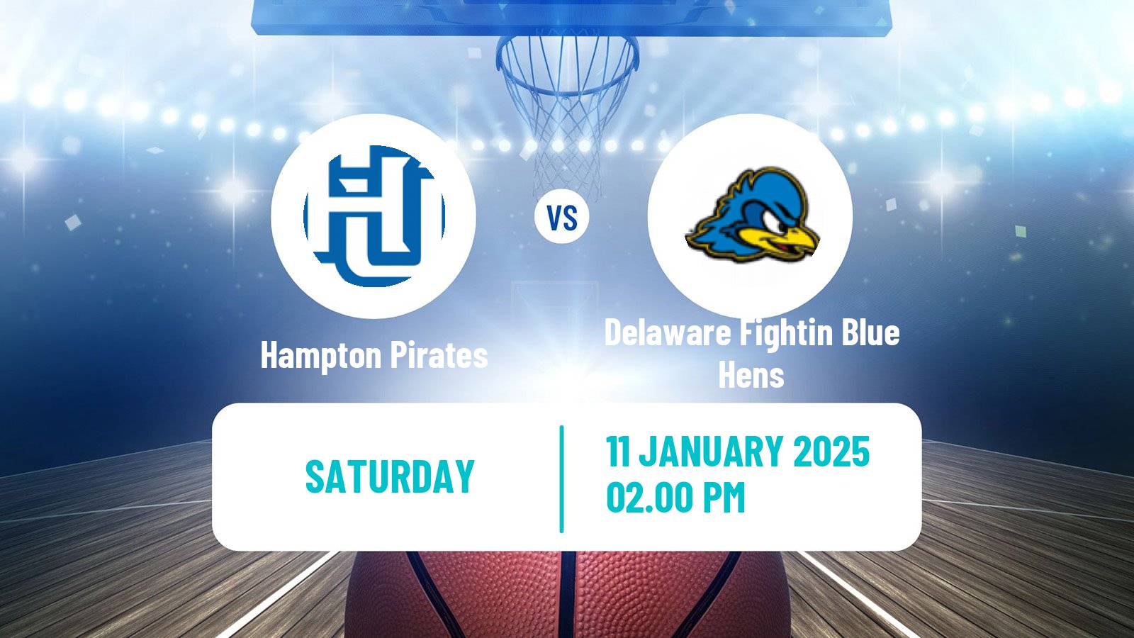 Basketball NCAA College Basketball Hampton Pirates - Delaware Fightin Blue Hens