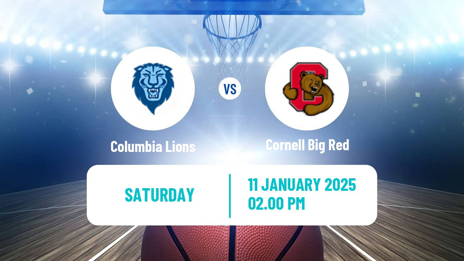 Basketball NCAA College Basketball Columbia Lions - Cornell Big Red