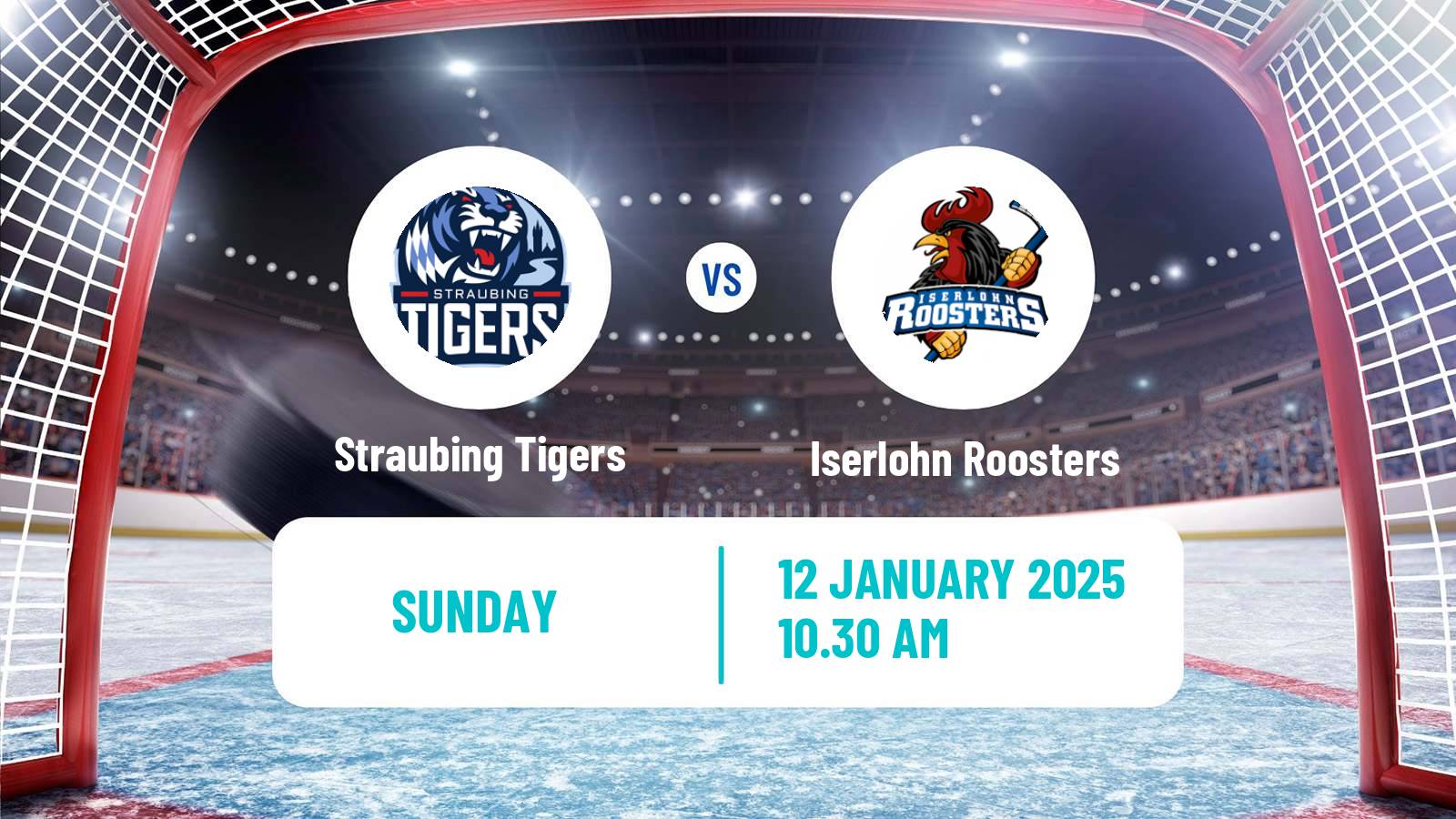 Hockey German Ice Hockey League Straubing Tigers - Iserlohn Roosters