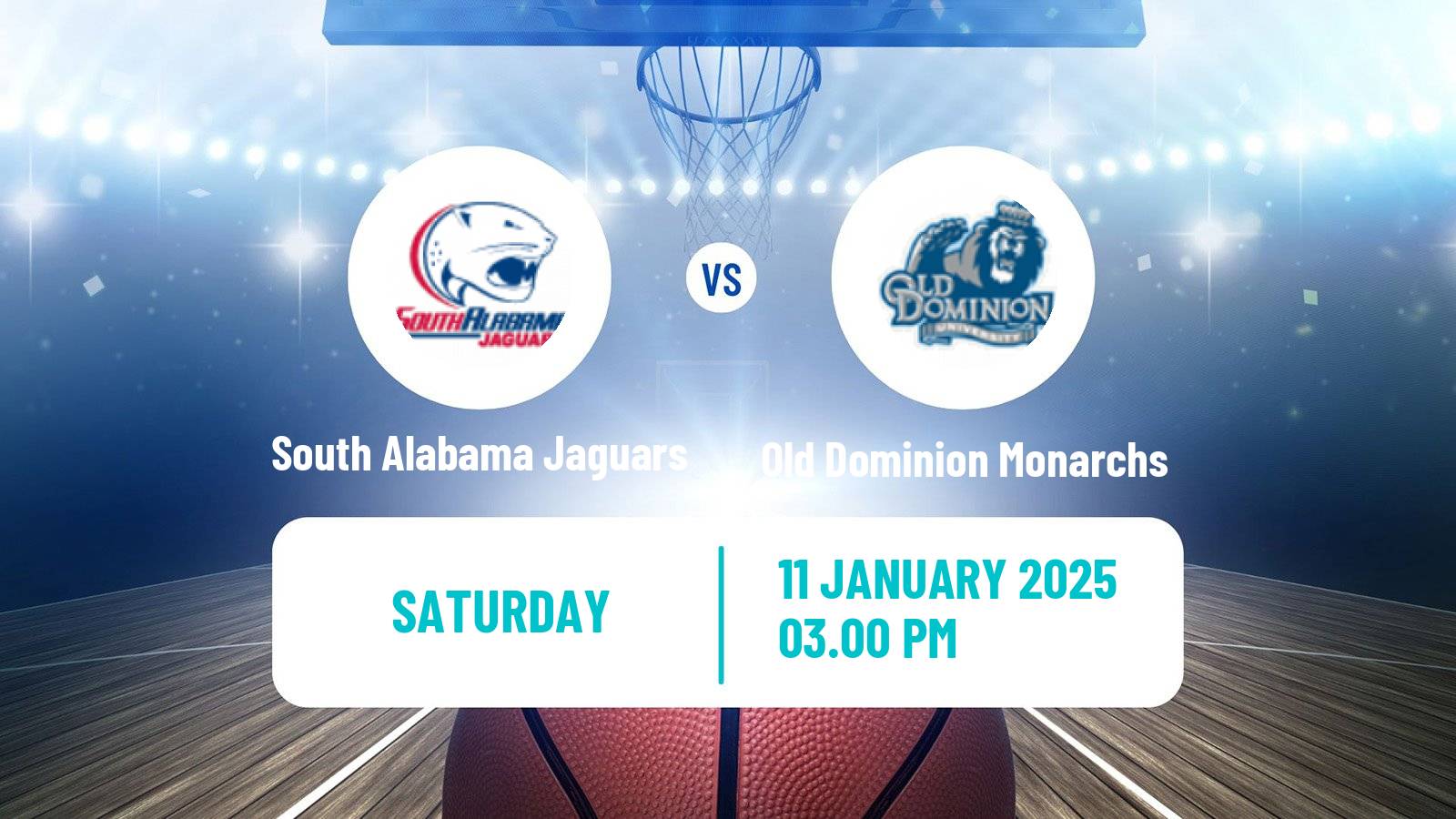 Basketball NCAA College Basketball South Alabama Jaguars - Old Dominion Monarchs