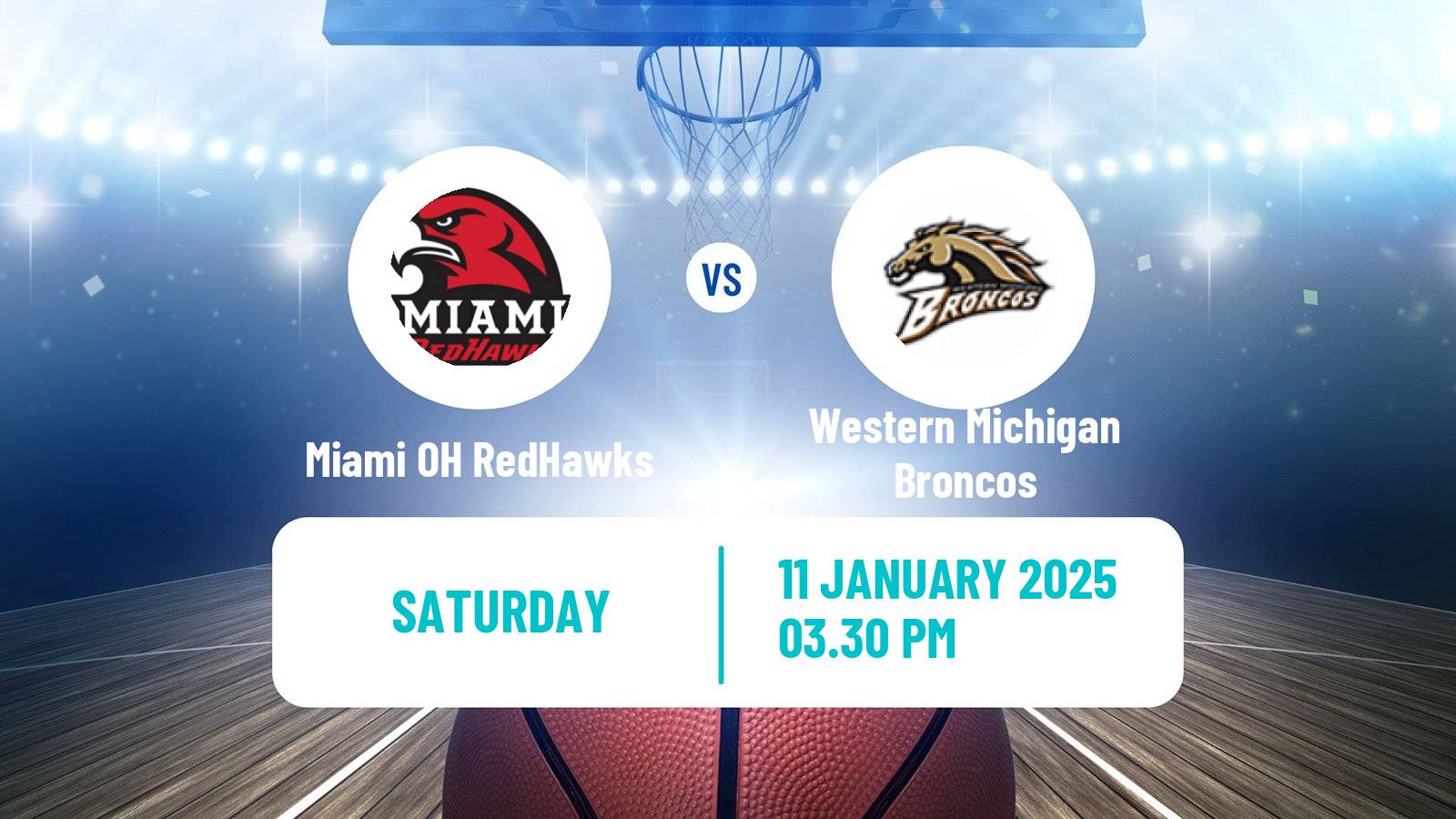 Basketball NCAA College Basketball Miami OH RedHawks - Western Michigan Broncos