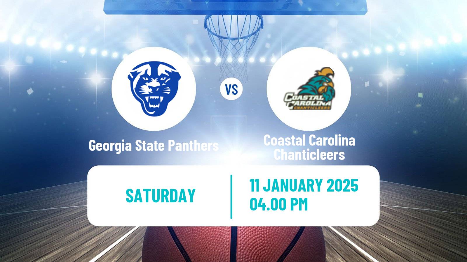 Basketball NCAA College Basketball Georgia State Panthers - Coastal Carolina Chanticleers