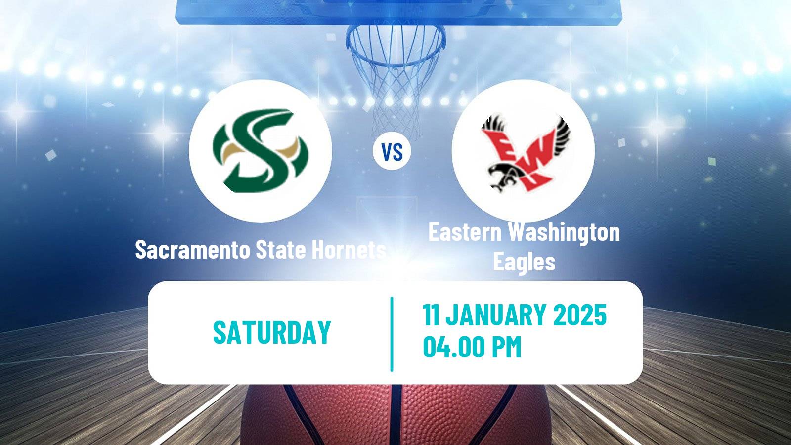 Basketball NCAA College Basketball Sacramento State Hornets - Eastern Washington Eagles