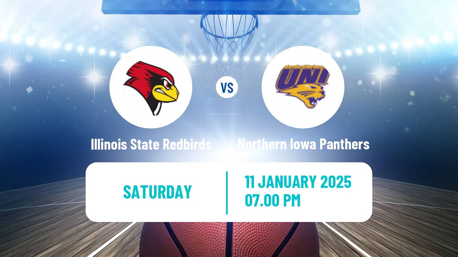 Basketball NCAA College Basketball Illinois State Redbirds - Northern Iowa Panthers