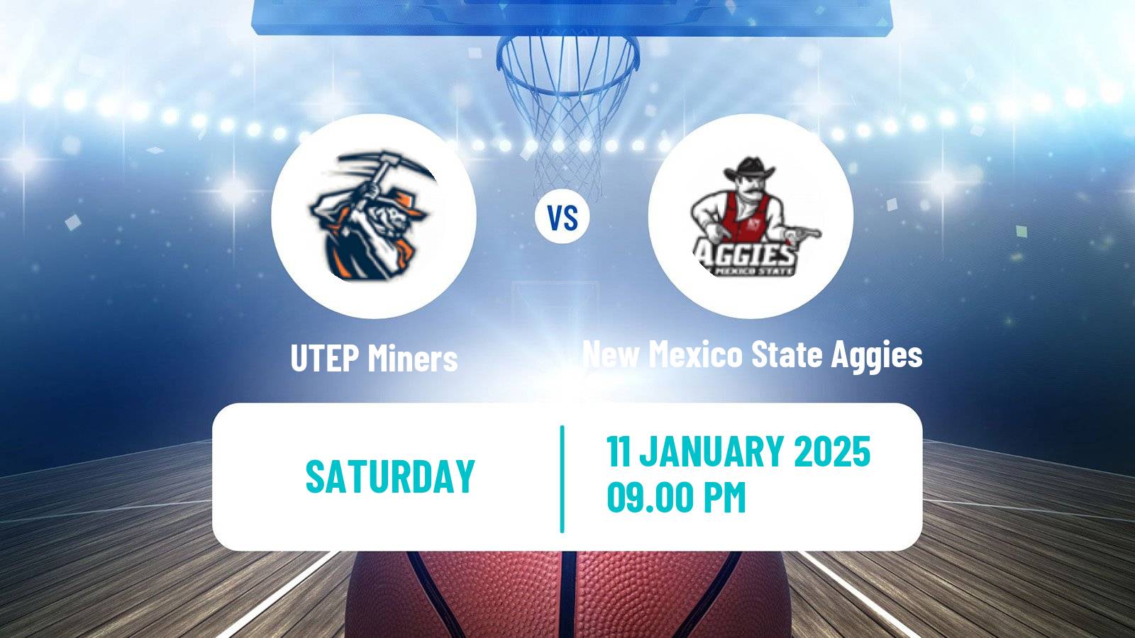 Basketball NCAA College Basketball UTEP Miners - New Mexico State Aggies