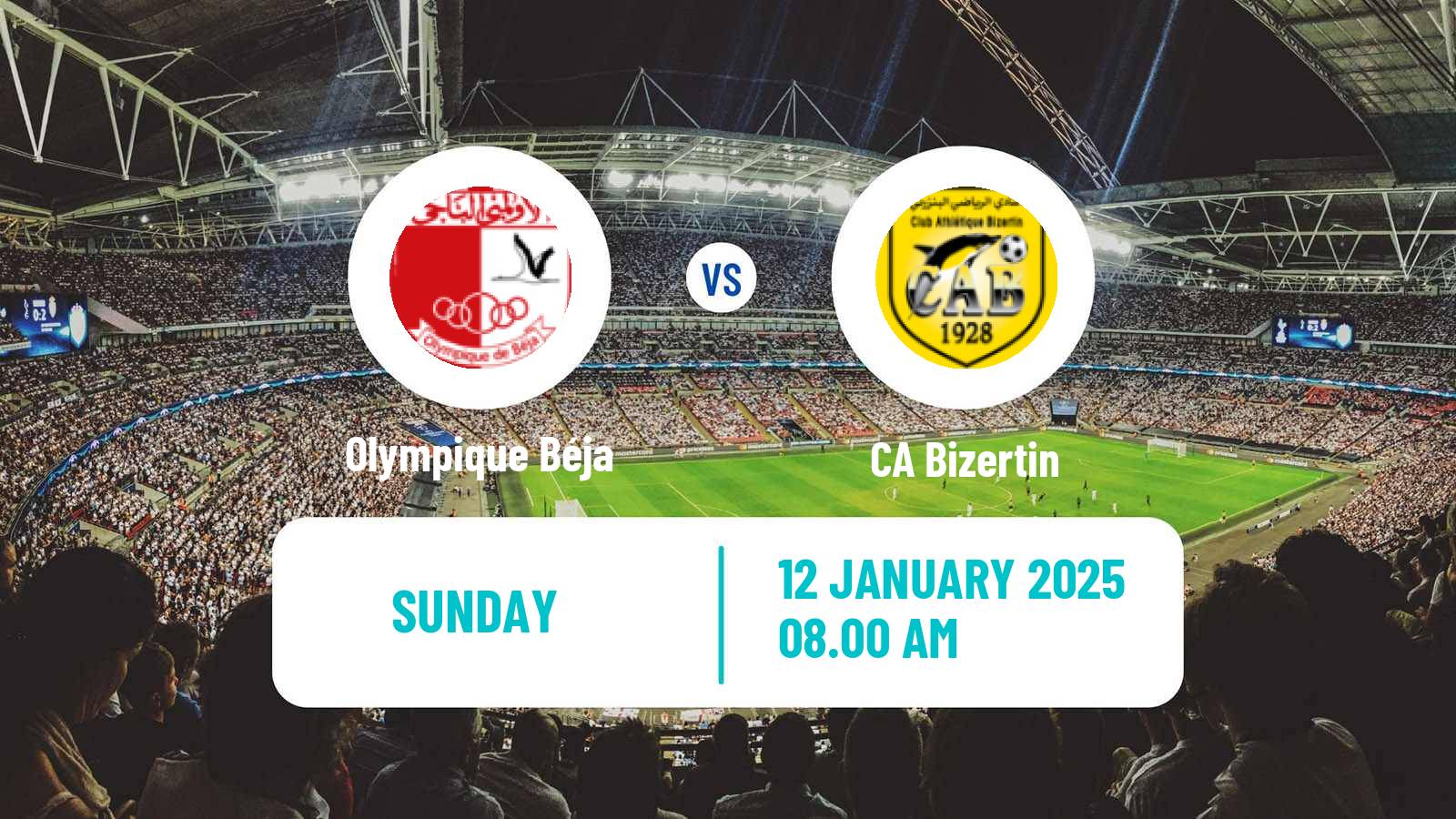 Soccer Tunisian Ligue Professionnelle 1 Olympique Béja - Bizertin