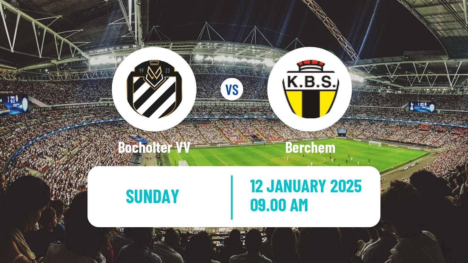 Soccer Belgian Second Amateur Division Group B Bocholter - Berchem