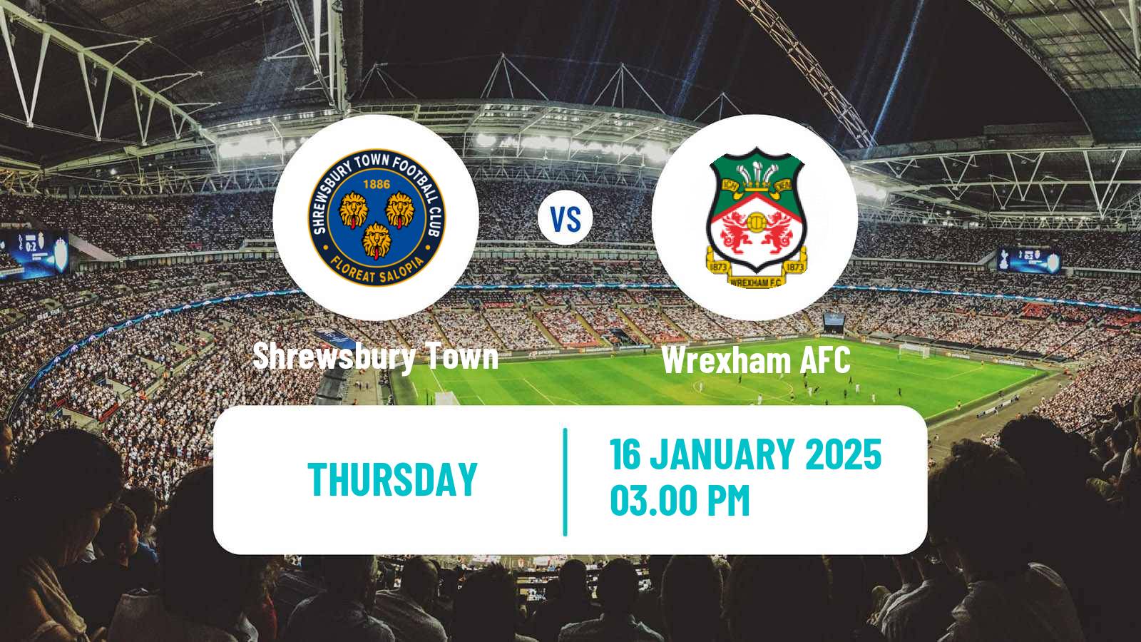 Soccer English League One Shrewsbury Town - Wrexham