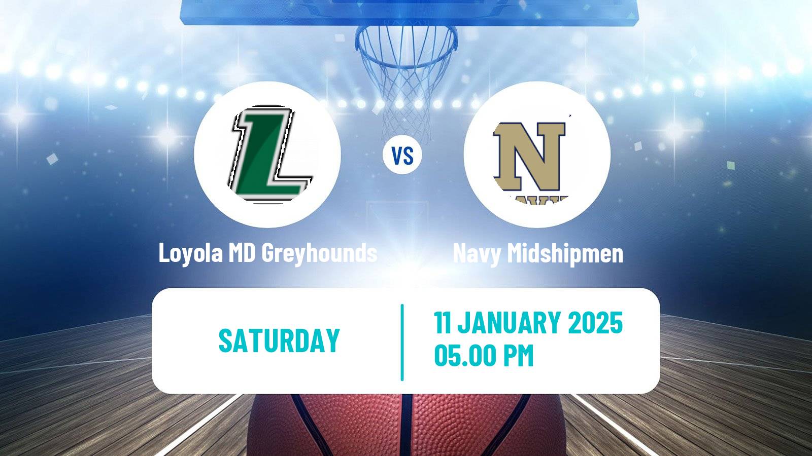 Basketball NCAA College Basketball Loyola MD Greyhounds - Navy Midshipmen