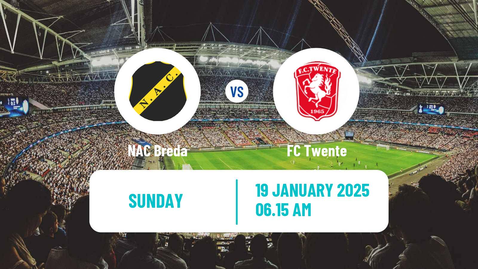 Soccer Dutch Eredivisie NAC Breda - Twente