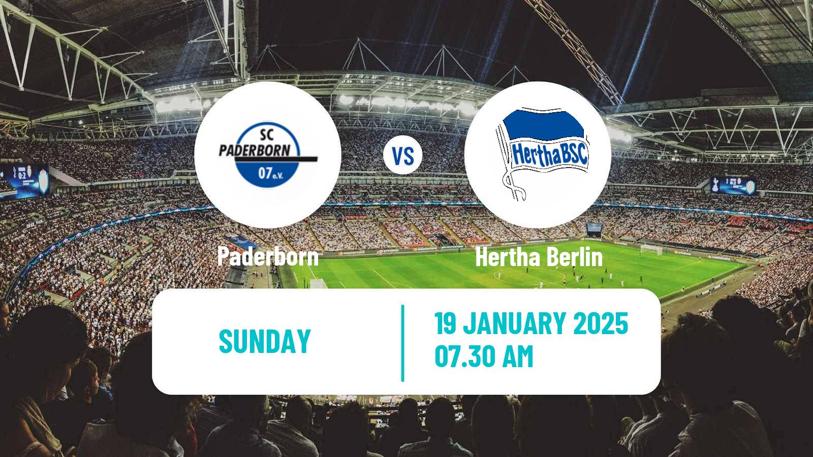 Soccer German 2 Bundesliga Paderborn - Hertha Berlin