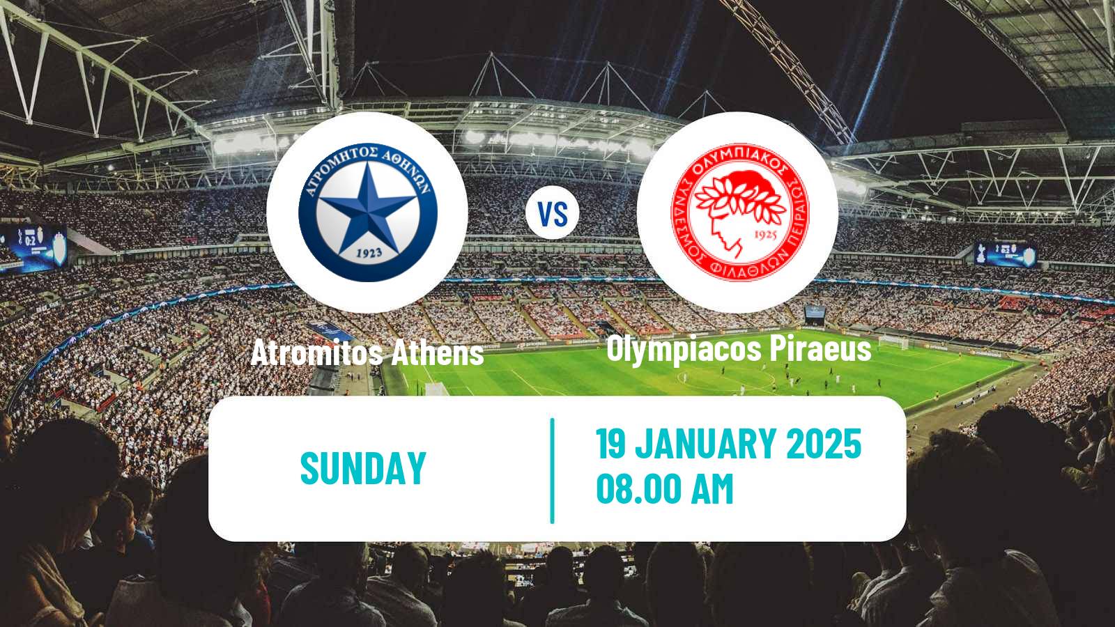 Soccer Greek Super League Atromitos Athens - Olympiacos Piraeus