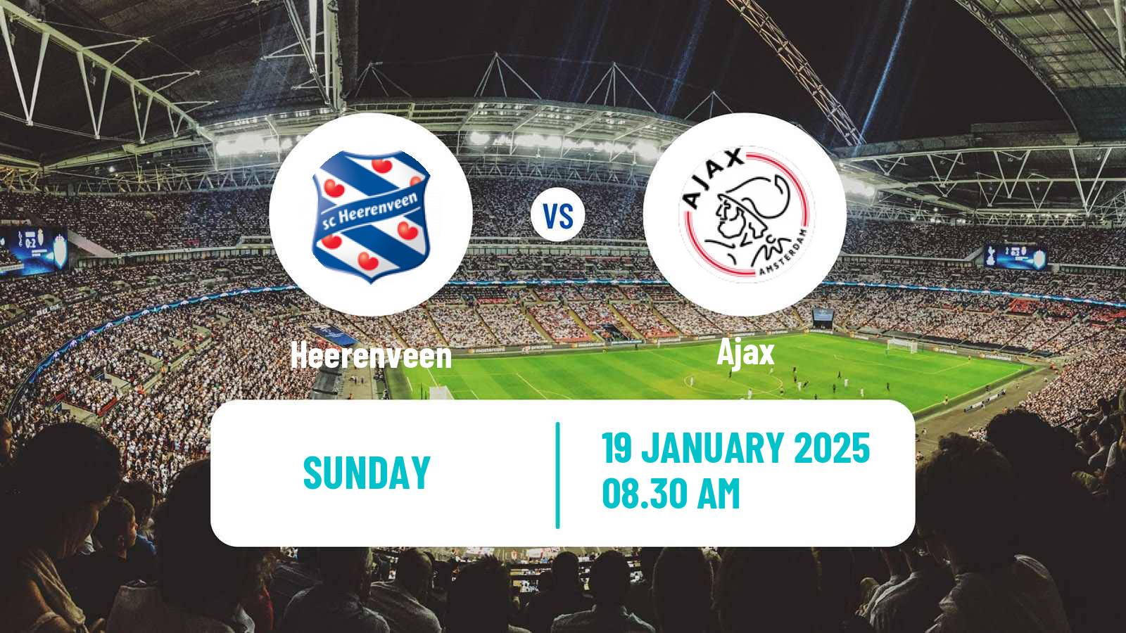 Soccer Dutch Eredivisie Heerenveen - Ajax