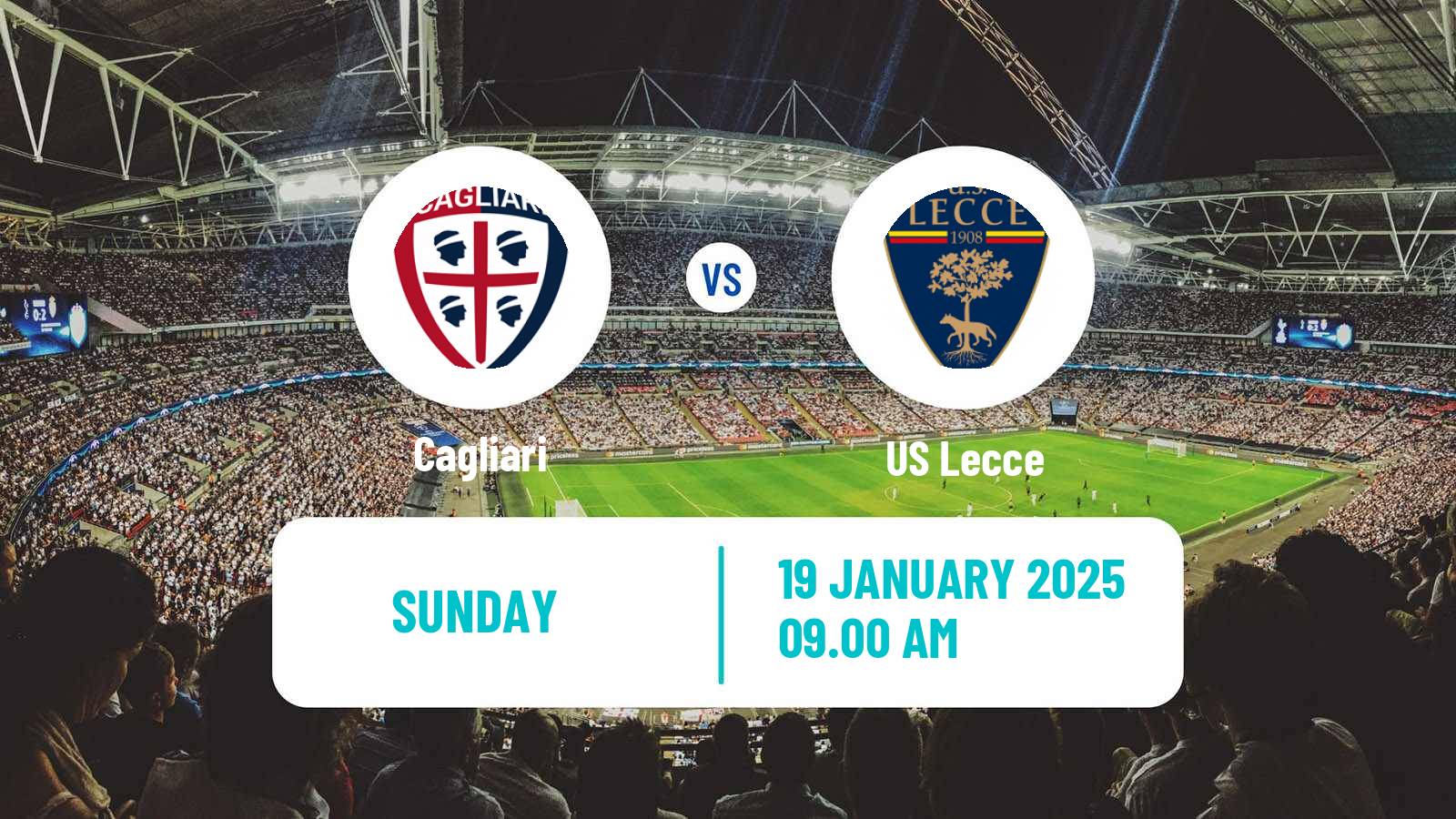 Soccer Italian Serie A Cagliari - Lecce