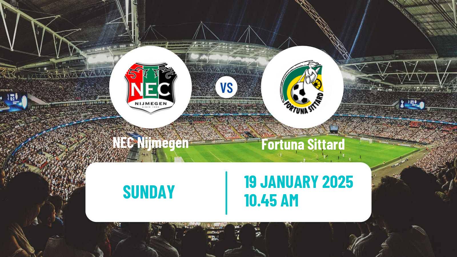 Soccer Dutch Eredivisie NEC Nijmegen - Fortuna Sittard