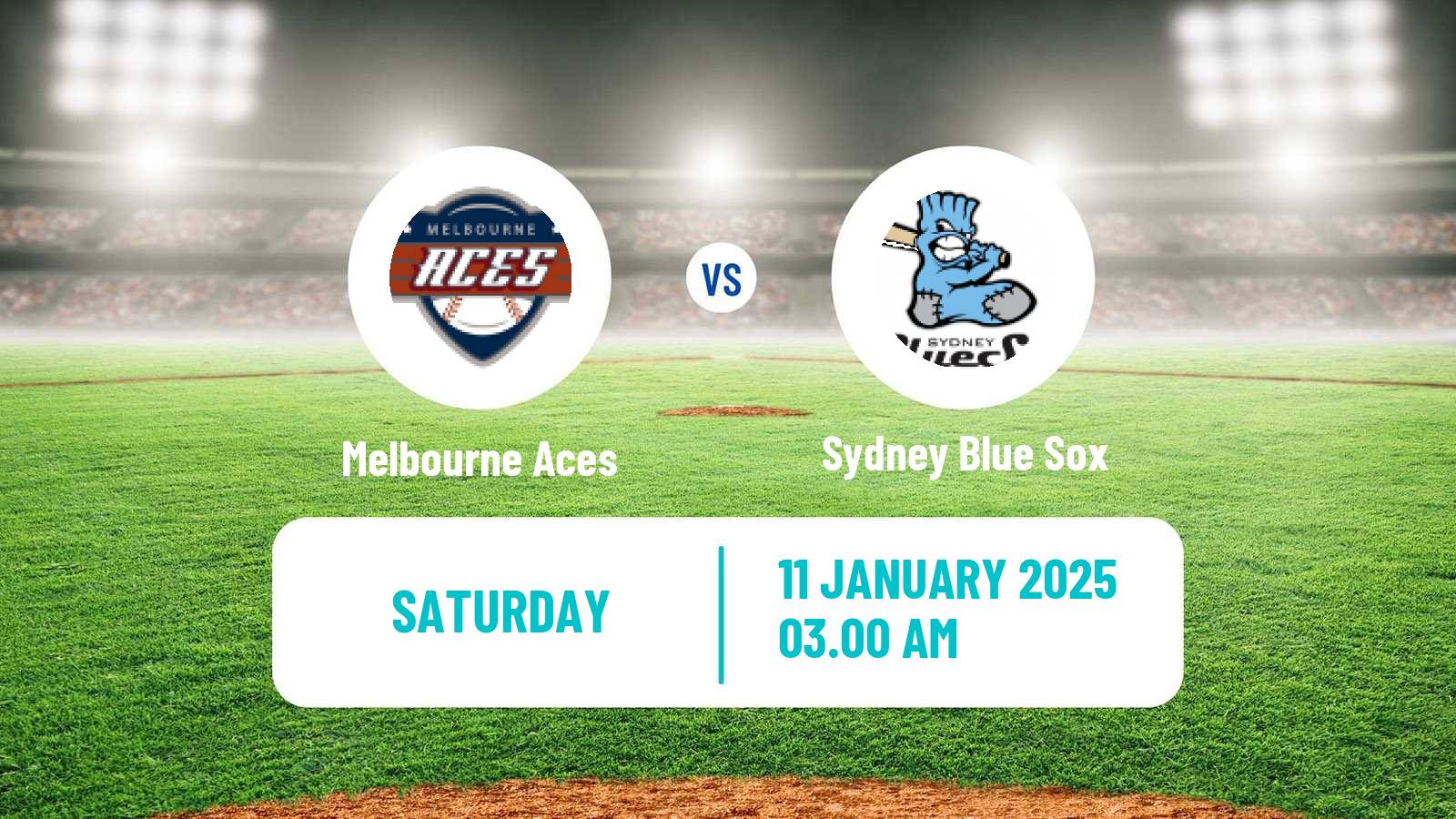 Baseball Australian ABL Melbourne Aces - Sydney Blue Sox