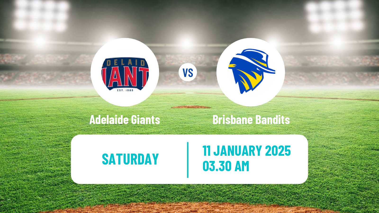 Baseball Australian ABL Adelaide Giants - Brisbane Bandits