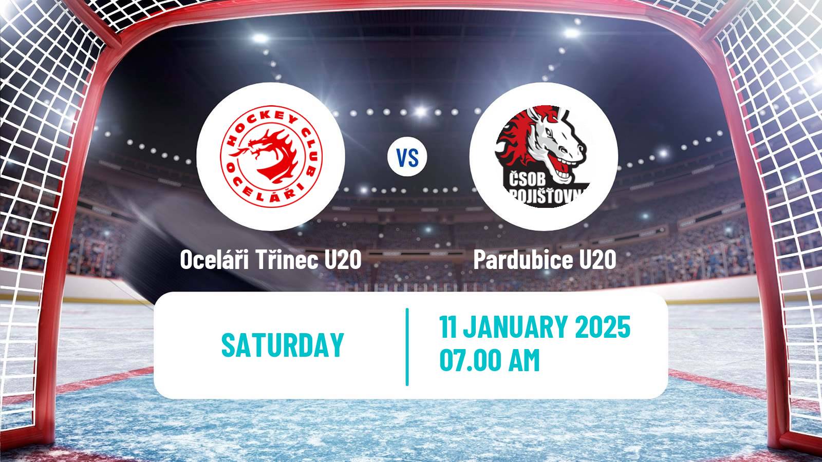 Hockey Czech ELJ Oceláři Třinec U20 - Pardubice U20