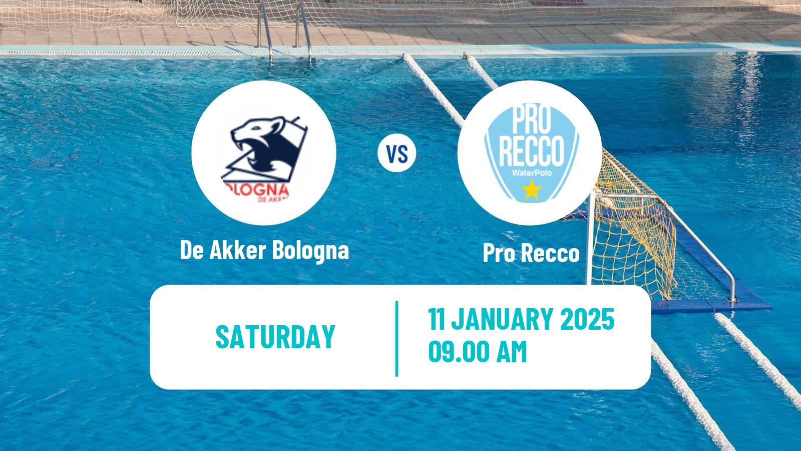 Water polo Italian A1 Water Polo De Akker Bologna - Pro Recco