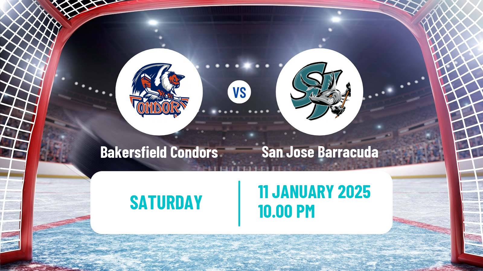 Hockey AHL Bakersfield Condors - San Jose Barracuda