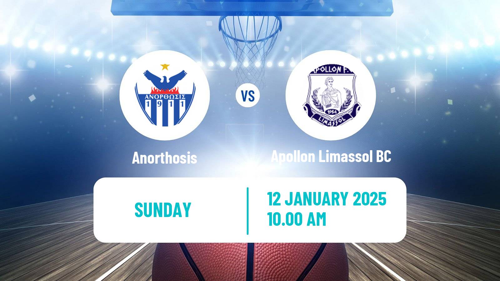 Basketball Cypriot Division A Basketball Anorthosis - Apollon Limassol BC