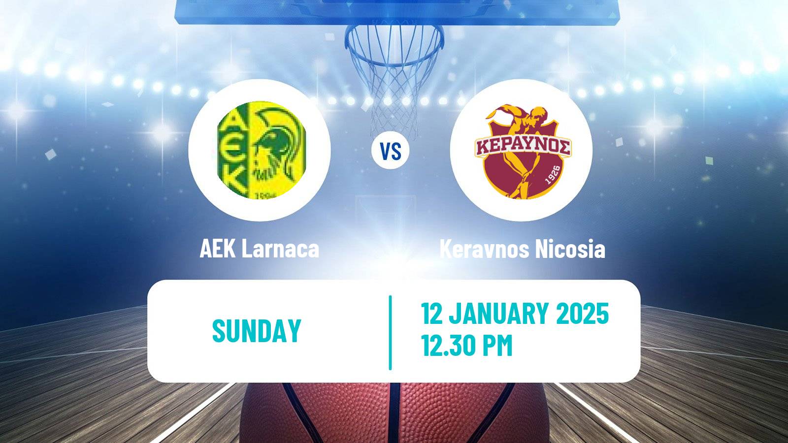 Basketball Cypriot Division A Basketball AEK Larnaca - Keravnos Nicosia